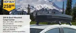 Princess Auto 200 lb. Roof-Mounted Cargo Carrier offer