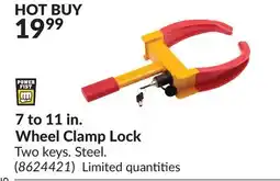 Princess Auto 7 to 11 in. Wheel Clamp Lock offer