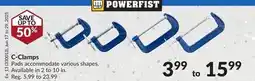 Princess Auto C-Clamps offer
