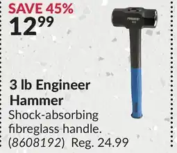 Princess Auto 3 Lb Engineer Hammer offer