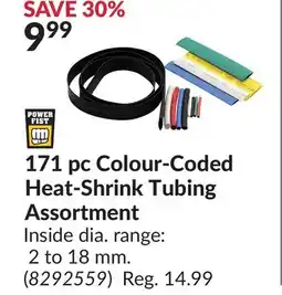 Princess Auto 171 pc Colour-Coded Heat-Shrink Tubing Assortment offer