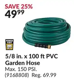 Princess Auto 5/8 in. x 100 ft PVC Garden Hose offer