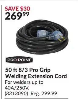 Princess Auto 50 ft 8/3 Pro Grip Welding Extension Cord offer