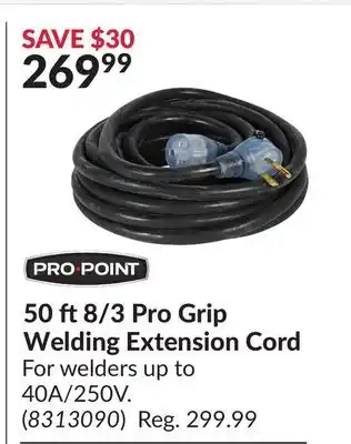 Princess Auto 50 ft 8/3 Pro Grip Welding Extension Cord offer