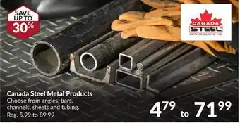 Princess Auto Canada Steel Metal Products offer
