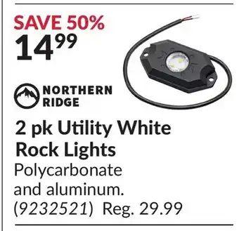 Princess Auto 2pk Utility White Rock Lights offer