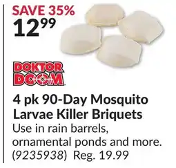 Princess Auto 4pk 90-Day Mosquito Larvae Killer Briquets offer