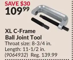 Princess Auto XL C-Frame Ball Joint Tool offer