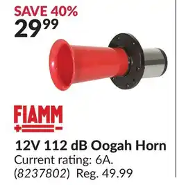 Princess Auto 12V 112 dB Oogah Horn offer