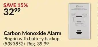Princess Auto Carbon Monoxide Alarm offer