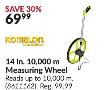 Princess Auto 14 in.10,000m Measuring Wheel offer