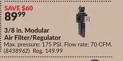 Princess Auto 3/8 in. Modular AirFilter/Regulator offer