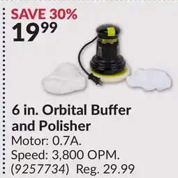 Princess Auto 6 in. Orbital Buffer and Polisher offer