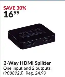 Princess Auto 2-Way HDMI Splitter offer
