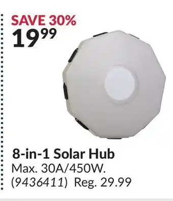 Princess Auto 8-in-1 Solar Hub offer