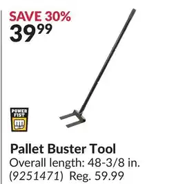 Princess Auto Pallet Buster Tool offer