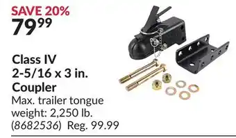 Princess Auto Class IV 2-5/16x3 in. Coupler offer