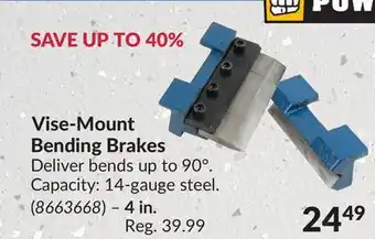 Princess Auto Vise-Mount Bending Brakes offer