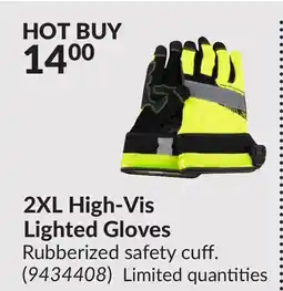 Princess Auto 2XL High-Vis Lighted Gloves offer