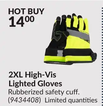 Princess Auto 2XL High-Vis Lighted Gloves offer