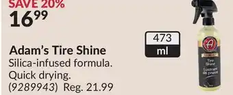 Princess Auto 473 ml Adam's Tire Shine offer