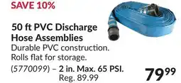 Princess Auto 50 ft PVC Discharge Hose Assemblies offer