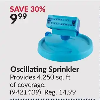 Princess Auto Oscillating Sprinkler offer