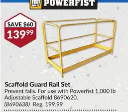 Princess Auto Scaffold Guard Rail Set offer