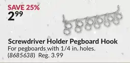 Princess Auto Screwdriver Holder Pegboard Hook offer