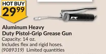 Princess Auto Aluminum Heavy Duty Pistol-Grip Grease Gun offer