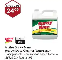 Princess Auto 4 Litre Spray Nine Heavy-Duty Cleaner/Degreaser offer