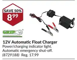 Princess Auto 12V Automatic Float Charger offer