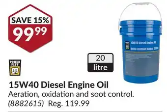 Princess Auto 15W40 Diesel Engine Oil offer