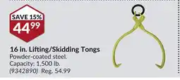Princess Auto 16 in. Lifting/Skidding Tongs offer