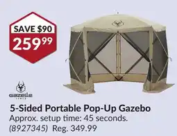 Princess Auto 5-Sided Portable Pop-Up Gazebo offer