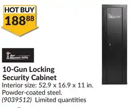 Princess Auto 10-Gun Locking Security Cabinet offer