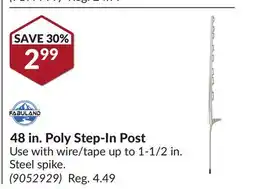 Princess Auto Fabuland 48 in. Poly Step-In Post offer