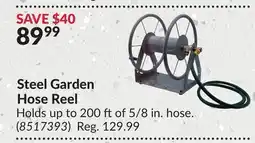 Princess Auto Steel Garden Hose Reel offer