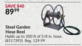 Princess Auto Steel Garden Hose Reel offer