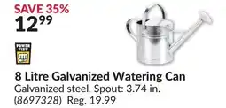Princess Auto 8 Litre Galvanized Watering Can offer