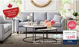 La Z Boy Noah iClean TM Fabric Stationary Sofa offer