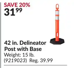 Princess Auto 42 in. Delineator Post with Base offer