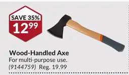 Princess Auto Wood-Handled Axe offer