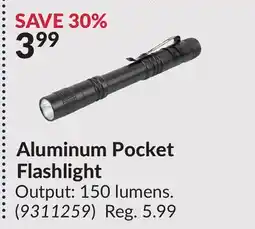 Princess Auto AluminumPocket Flashlight offer