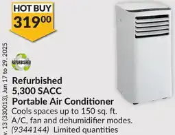 Princess Auto Refurbished 5,300 SACC Portable Air Conditioner offer