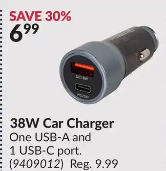 Princess Auto 38W Car Charger offer