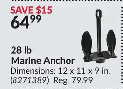 Princess Auto 28 lb Marine Anchor offer