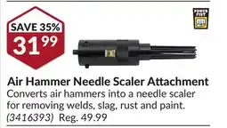 Princess Auto Air Hammer Needle Scaler Attachment offer