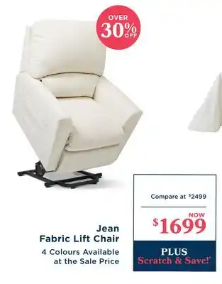 La Z Boy Jean Fabric Lift Chair offer