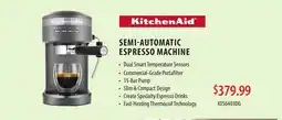 TA Appliances & Barbecues KITCHENAID SEMI-AUTOMATIC ESPRESSO MACHINE offer